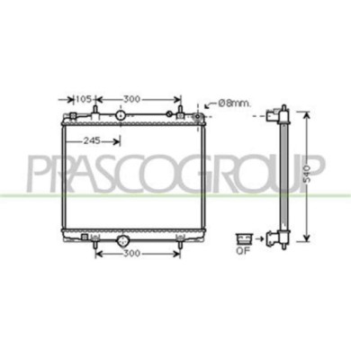 CI942R001_1.JPG Radiatore Per Citroen Jumpy / Dispatch Dal 2007 Al 2016