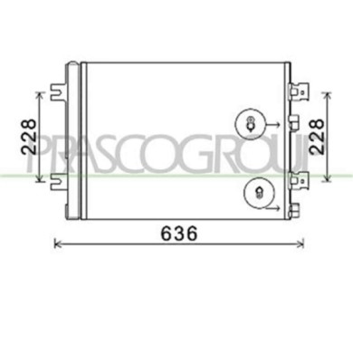DA220C004_1.JPG Condensatore Per Dacia Sandero Dal 2008 Al 2012