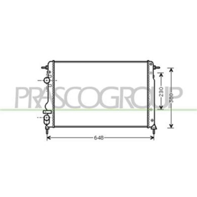 DA220R003_1.JPG Radiatore Per Dacia Sandero Dal 2008 Al 2012
