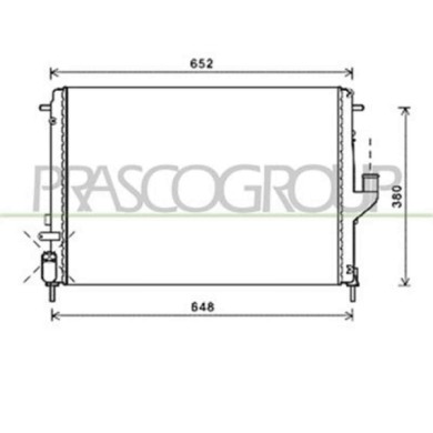 DA220R006_1.JPG Radiatore Per Dacia Sandero Dal 2008 Al 2012