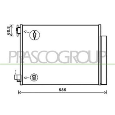 DA226C001_1.JPG Condensatore Per Dacia Sandero Stepway Dal 2013 Al 2016