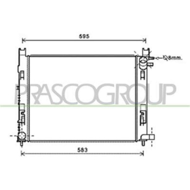 DA226R003_1.JPG Radiatore Per Dacia Sandero Stepway Dal 2013 Al 2016