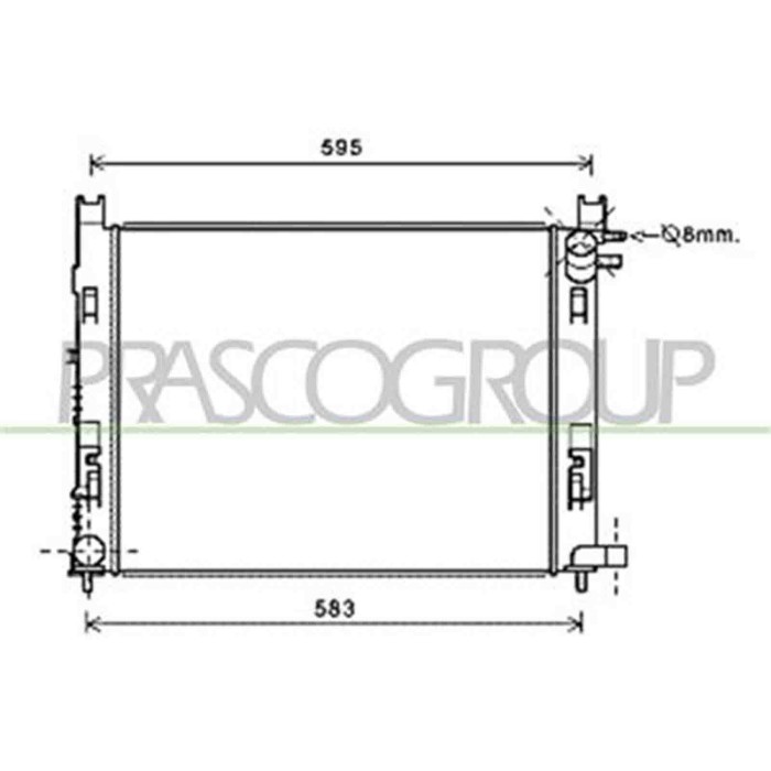 DA226R003_1.JPG Radiatore Per Dacia Sandero Stepway Dal 2013 Al 2016