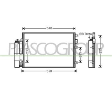 DA320C002_1.JPG Condensatore Per Dacia Logan Dal 2005 Al 2008