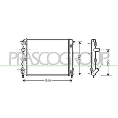 DA322R007_1.JPG Radiatore Per Dacia Logan Dal 2008 Al 2012