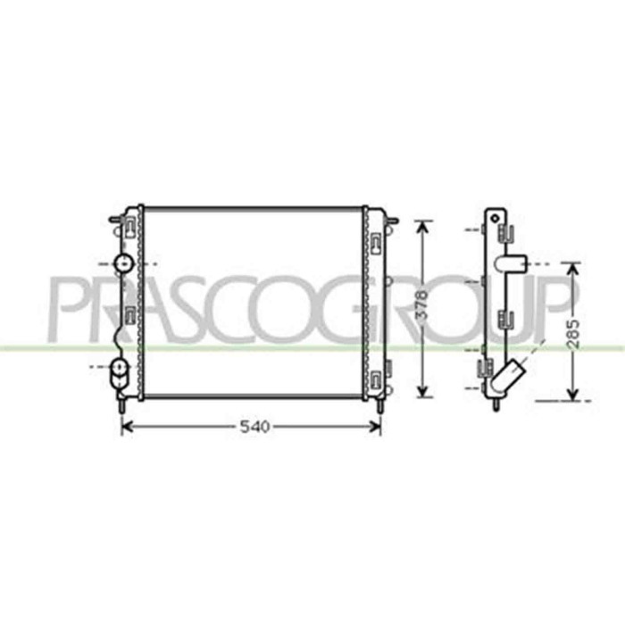 DA322R007_1.JPG Radiatore Per Dacia Logan Dal 2008 Al 2012