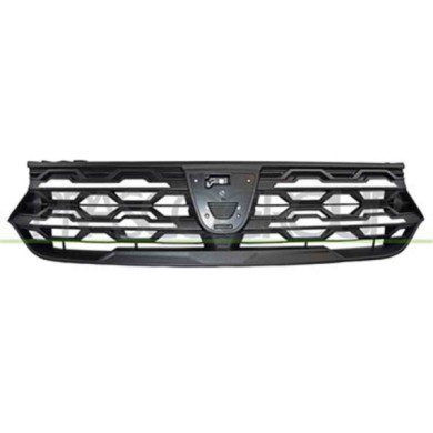 DA7602001_2.JPG Griglia Radiatore Nera Goffrata Con Modanatura Cromata Per Dacia Jogger Dal 2021