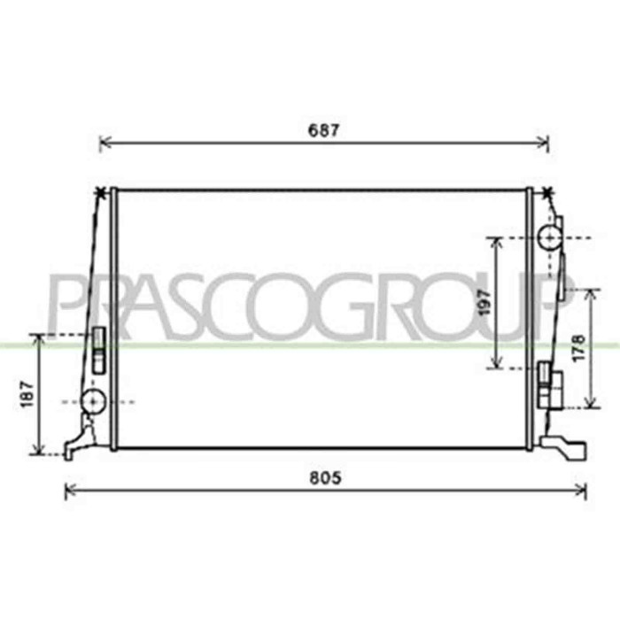 DA820R001_1.JPG Radiatore Per Dacia Duster Dal 2010 Al 2013