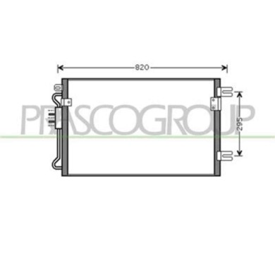 DG005C003_1.JPG Condensatore Per Chrysler/dodge Voyager - Caravan Dal 2001 Al 2004