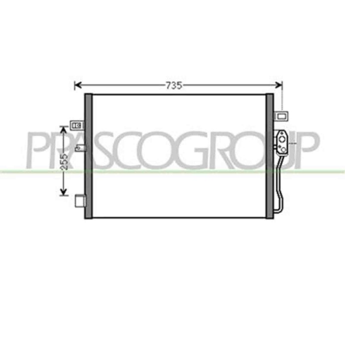 DG815C002_1.JPG Condensatore Per Chrysler/dodge Journey Dal 2008 Al 2010