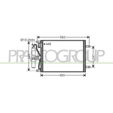 DS011C001_1.JPG Condensatore Per Nissan Micra K12 Dal 2003 Al 2005
