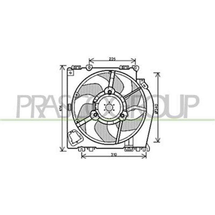 DS011F001_1.JPG Ventola Per Nissan Micra K12 Dal 2003 Al 2005