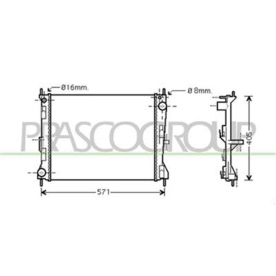 DS011R010_1.JPG Radiatore Per Nissan Micra K12 Dal 2003 Al 2005