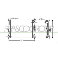 Radiatore Per Nissan Micra K12 Dal 2003 Al 2005