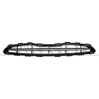 DS0142011_1.JPG Griglia Radiatore Grigia Con Modanatura Cromata Per Nissan Micra K13 Dal 2010 Al 2013