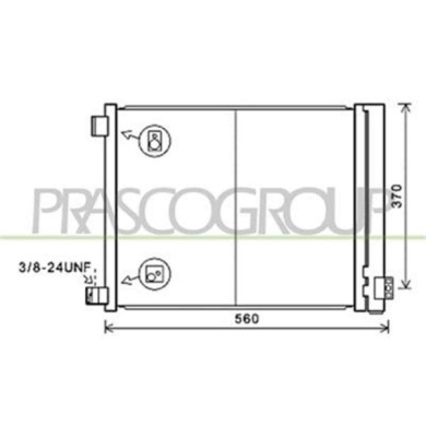 DS014C001_1.JPG Condensatore Per Nissan Micra K13 Dal 2010 Al 2013