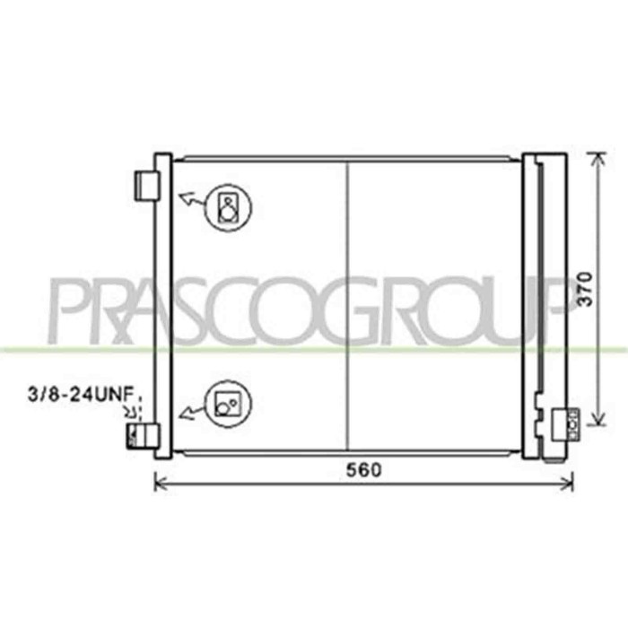 DS014C001_1.JPG Condensatore Per Nissan Micra K13 Dal 2010 Al 2013