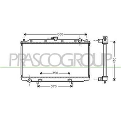 DS175R001_1.JPG Radiatore Per Nissan Primera P11 Dal 1996 Al 1999