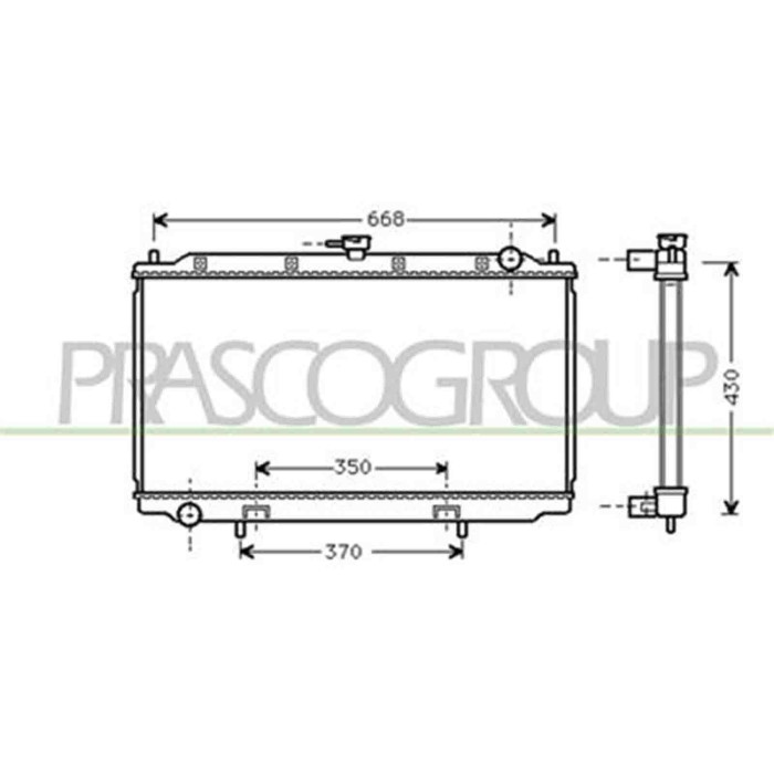 DS175R001_1.JPG Radiatore Per Nissan Primera P11 Dal 1996 Al 1999