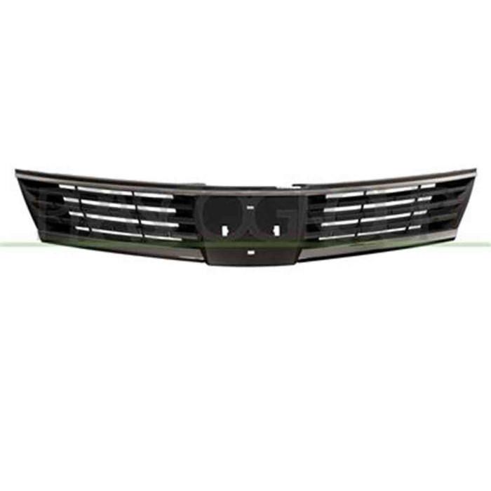 DS4622102_1.JPG Griglia Radiatore Nera Con Modanatura Cromata Per Nissan Tiida Dal 2007 Al 2011