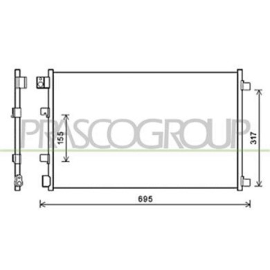 DS710C001_1.JPG Condensatore Per Nissan Qashqai (j10) Dal 2006 Al 2010