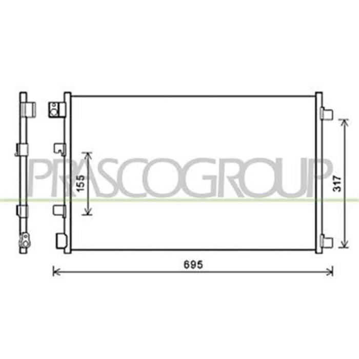 DS710C001_1.JPG Condensatore Per Nissan Qashqai (j10) Dal 2006 Al 2010