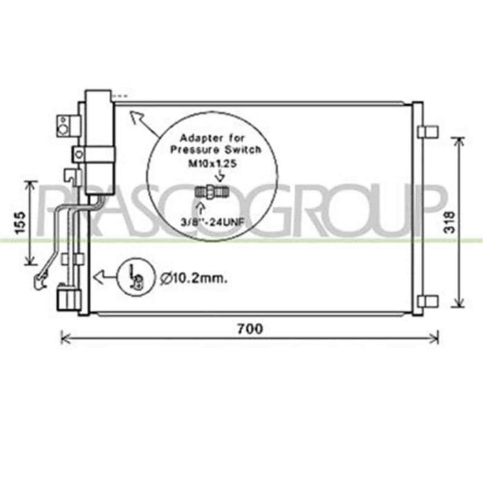 DS710C002_1.JPG Condensatore Per Nissan Qashqai (j10) Dal 2006 Al 2010
