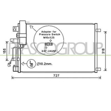 DS710C003_1.JPG Condensatore Per Nissan Qashqai (j10) Dal 2006 Al 2010