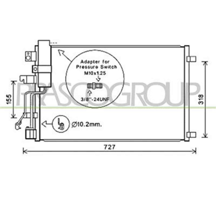 DS710C003_1.JPG Condensatore Per Nissan Qashqai (j10) Dal 2006 Al 2010