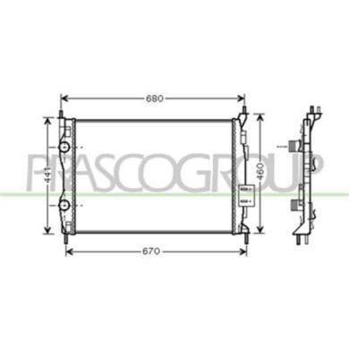 DS710R001_1.JPG Radiatore Per Nissan Qashqai (j10) Dal 2006 Al 2010