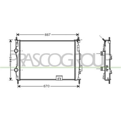 DS710R003_1.JPG Radiatore Per Nissan Qashqai (j10) Dal 2006 Al 2010