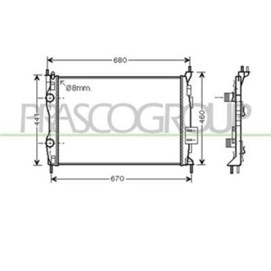 DS710R007_1.JPG Radiatore Per Nissan Qashqai (j10) Dal 2006 Al 2010