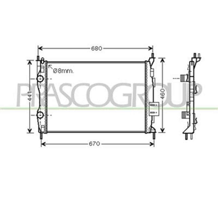 DS710R007_1.JPG Radiatore Per Nissan Qashqai (j10) Dal 2006 Al 2010