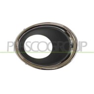 Cornice Fendinebbia Sinistra Cromata/nera Per Nissan Qashqai (j11) Dal 2014 Al 2017