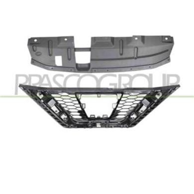 DS7132001_1.JPG Griglia Radiatore Nera Con Modanatura Cromata Per Nissan Qashqai (j11) Dal 2017 Al 2021
