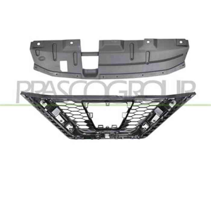 DS7132001_1.JPG Griglia Radiatore Nera Con Modanatura Cromata Per Nissan Qashqai (j11) Dal 2017 Al 2021