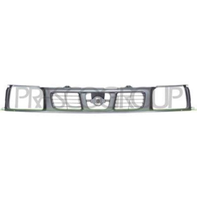 DS8102011_1.JPG Griglia Radiatore Grigio/argento Per Nissan Navara - King Cab Dal 1997 Al 2001