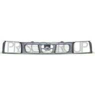 DS8102011_1.JPG Griglia Radiatore Grigio/argento Per Nissan Navara - King Cab Dal 1997 Al 2001