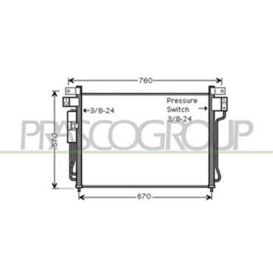DS814C002_1.JPG Condensatore Per Nissan Navara - Pathfinder (d40) Dal 2005 Al 2010