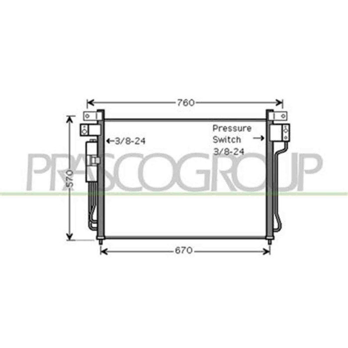 DS814C002_1.JPG Condensatore Per Nissan Navara - Pathfinder (d40) Dal 2005 Al 2010