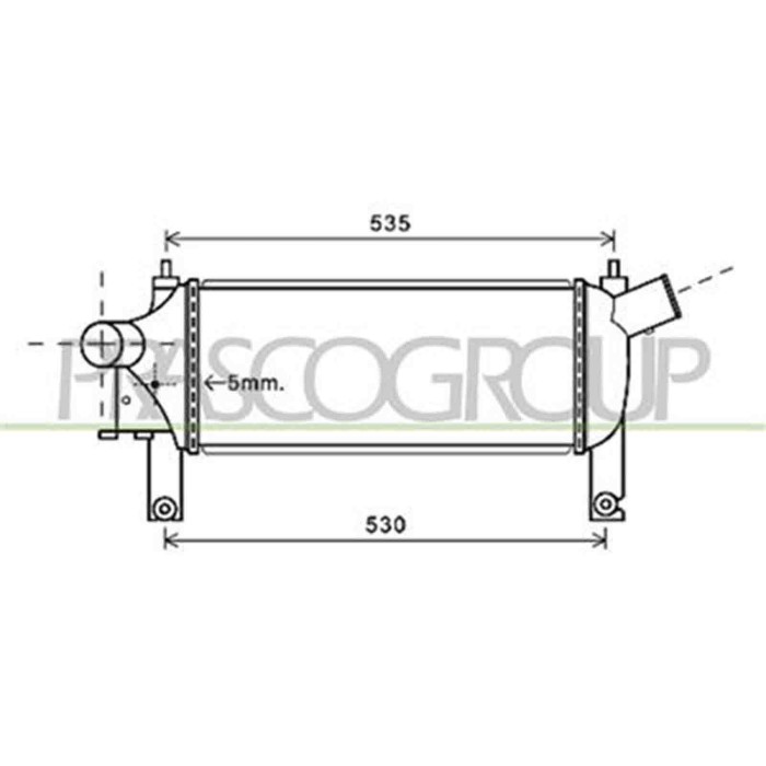 DS814N001_1.JPG Intercooler Per Nissan Navara - Pathfinder (d40) Dal 2005 Al 2010