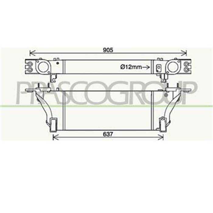 DS816N001_2.JPG Intercooler Per Nissan Navara - Pathfinder (d40) Dal 2010 Al 2015
