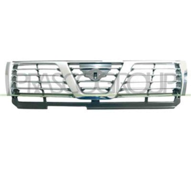DS8622001_1.JPG Griglia Radiatore Cromata/nera Per Nissan Patrol Y61 Dal 2002 Al 2003