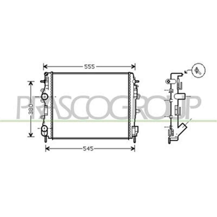DS917R011_1.JPG Radiatore Per Nissan Kubistar Dal 2003 Al 2007