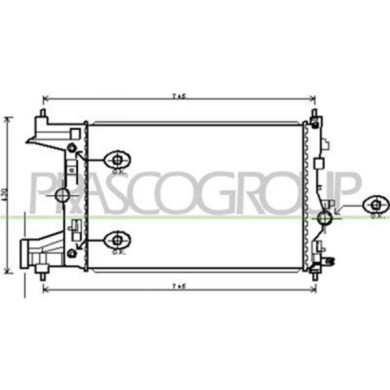 DW040R003_1.JPG Radiatore Per Chevrolet/daewoo Cruze Dal 2009 Al 2012