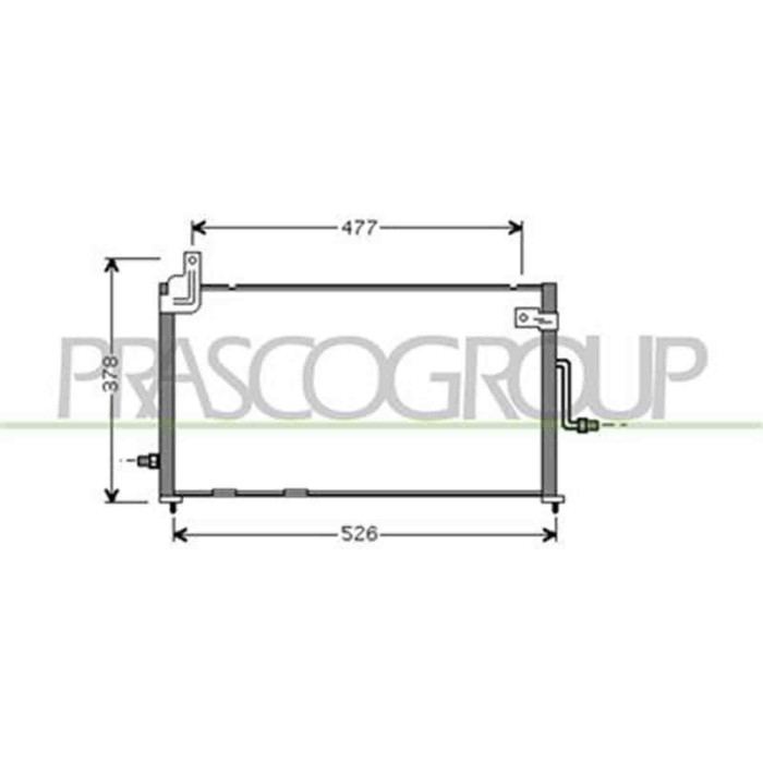 DW322C001_1.JPG Condensatore Per Chevrolet/daewoo Matiz Dal 2001 Al 2004