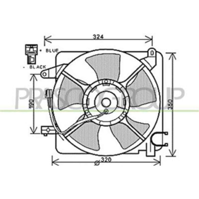 DW324F001_1.JPG Ventola Per Chevrolet/daewoo Matiz Dal 2005 Al 2007