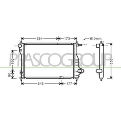 DW324R002_1.JPG Radiatore Per Chevrolet/daewoo Matiz Dal 2005 Al 2007
