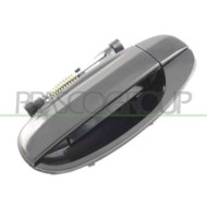 Maniglia Esterna Posteriore Sinistra Nero/liscia Per Chevrolet/daewoo Kalos Dal 2002 Al 2006