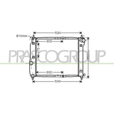 DW326R001_1.JPG Radiatore Per Chevrolet/daewoo Kalos Dal 2002 Al 2006